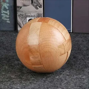 Wooden Brain Teaser Puzzle Ball_Challenging Intelligence Game